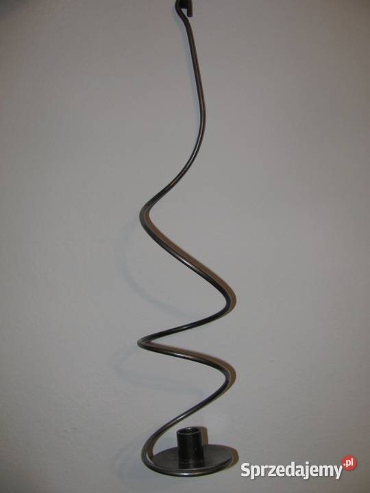 świecznik metalowy wiszący spiralny Zamość sprzedam