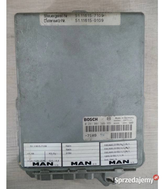 Sterownik silnika MAN 0281001346 51116157067 Rzędowice