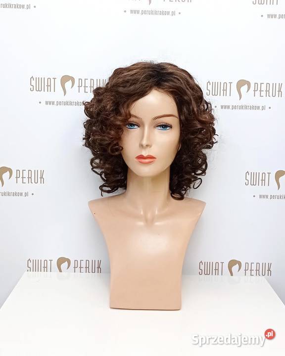 Kręcona peruka syntetyczna Pińczów Zdrowie i Uroda