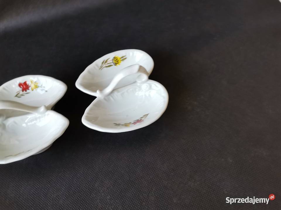 Stary przyprawnik dwojak 2 sztuki porcelana śląskie Katowice