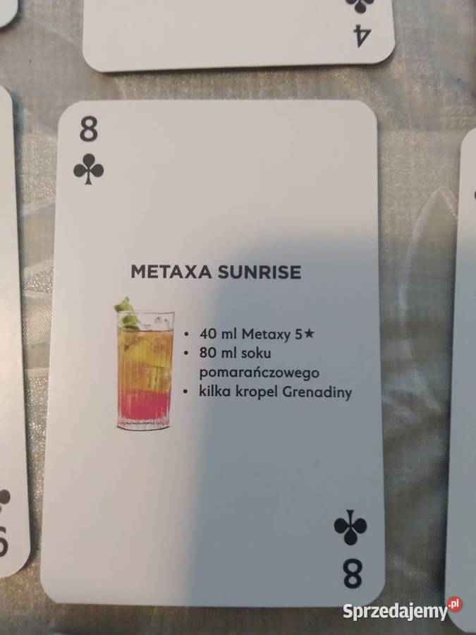 karty do gry 54 z przepisami na drinki łódzkie Łódź