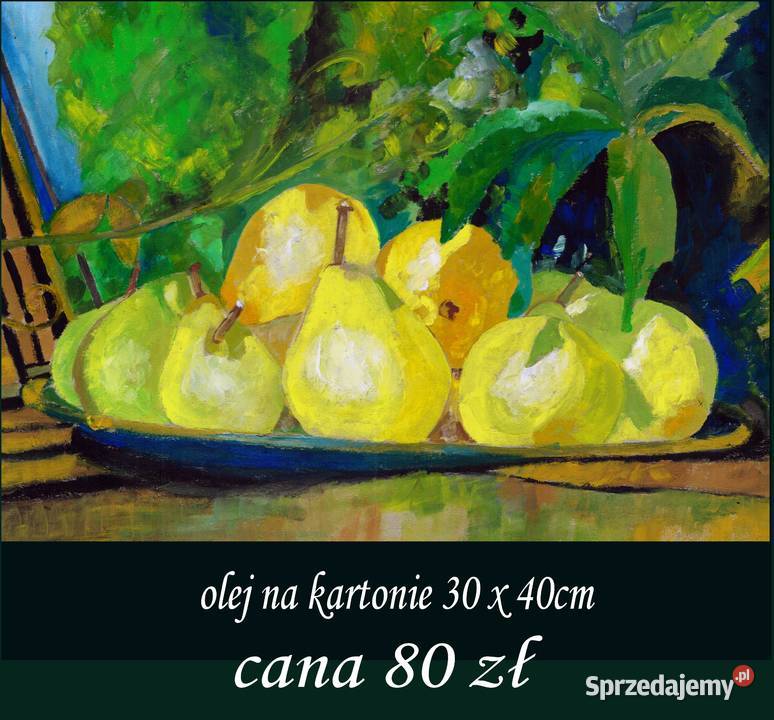 OBRAZ martwa natura akrylolejOWOCE Gryfów Śląski
