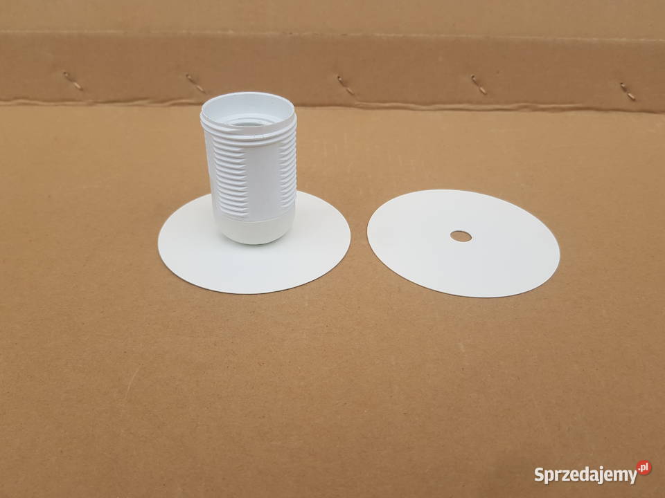 Podkładka do lampy płaska biała 90mm otwór 10mm mazowieckie Warszawa