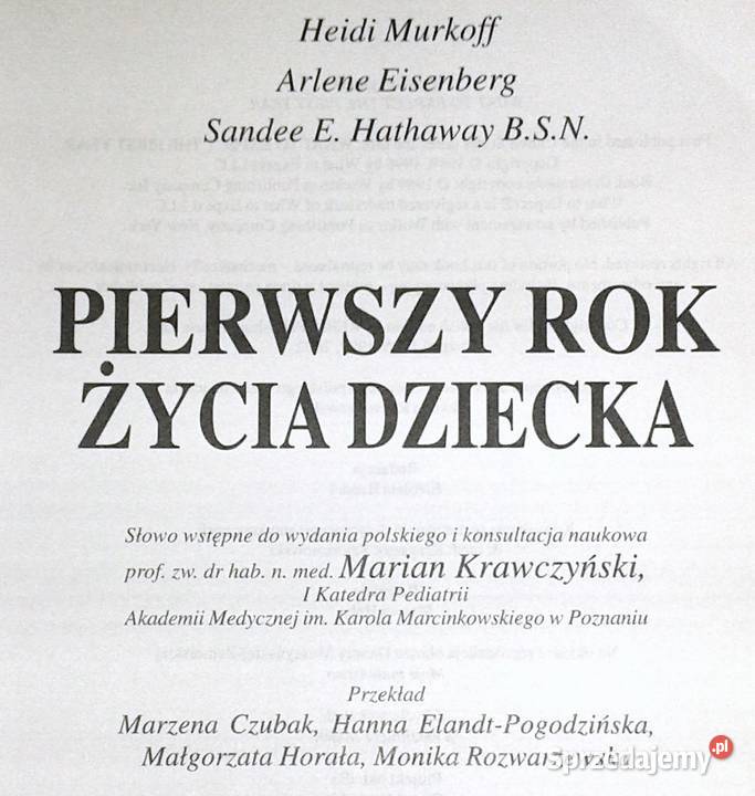 Pierwszy życia dziecka Heidi Murkoff A Eisenberg Chełm