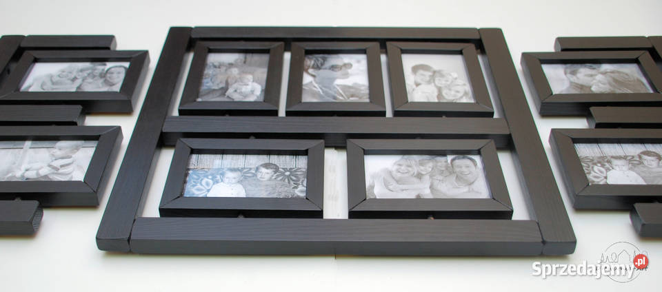 czarna galeria ścienna ramka na zdjęcia ramki do