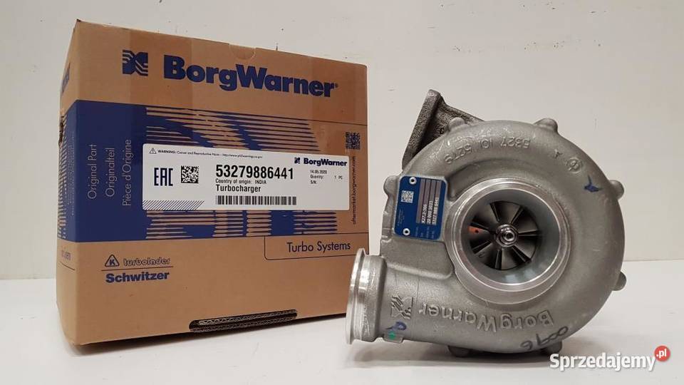 Nowa turbosprężarka BorgWarner KKK 53279886441 Turbosprężarki mazowieckie Siedlce