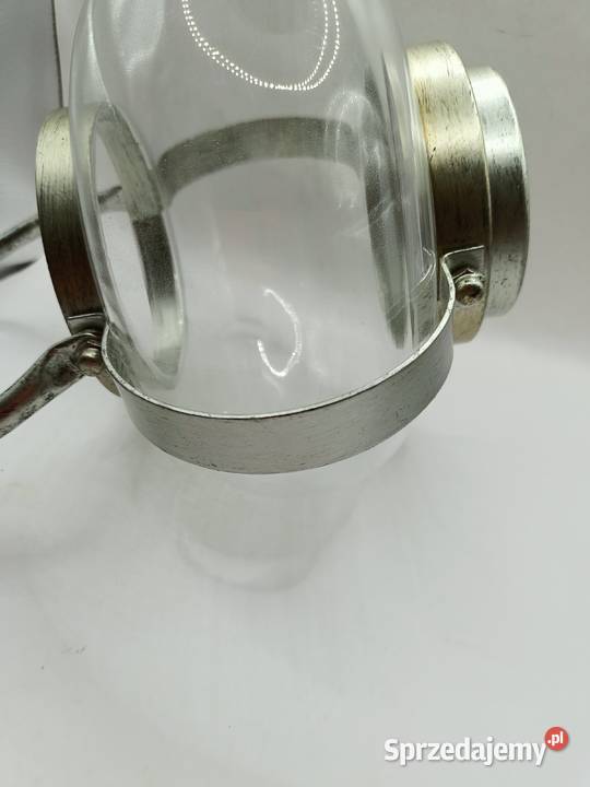 Dekoracja ogrodowa lampion szklany z metalem sprzedam