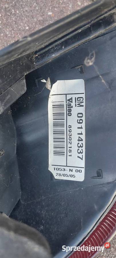 Lampa lewa prawa Opel Corsa C lift 09114336 Szczecin sprzedam