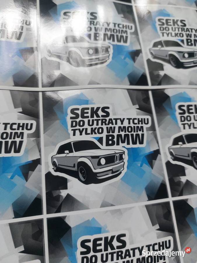 Do utraty tchu naklejki BMW Gliwice Gadgety motoryzacyjne śląskie