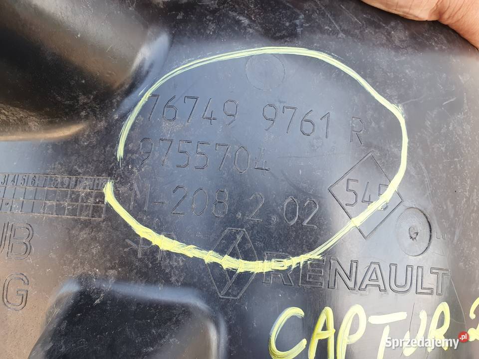 RENAULT CAPTUR II NADKOLE LEWE TYLNE LEWY TYŁ wielkopolskie Międzychód