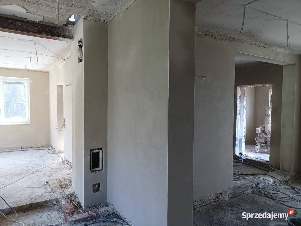 Tynki maszynowe cementowo wapienne gliniane Pajęczno