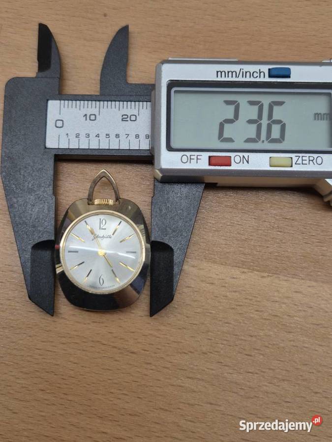 Rzadki unikalny zegarek naszyjnik Glashutte Chorzów sprzedam