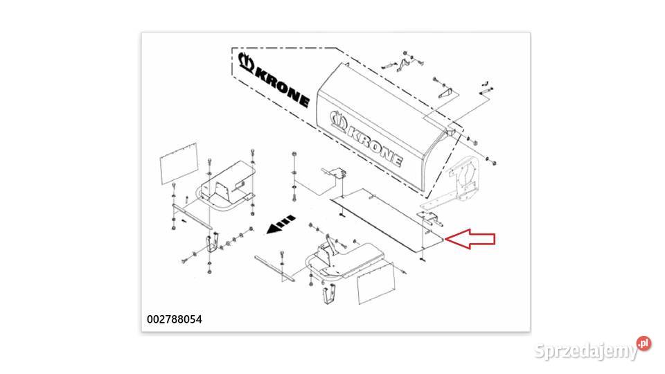 Krone Fortima osłona blacha osłonowa prasa Stęszew
