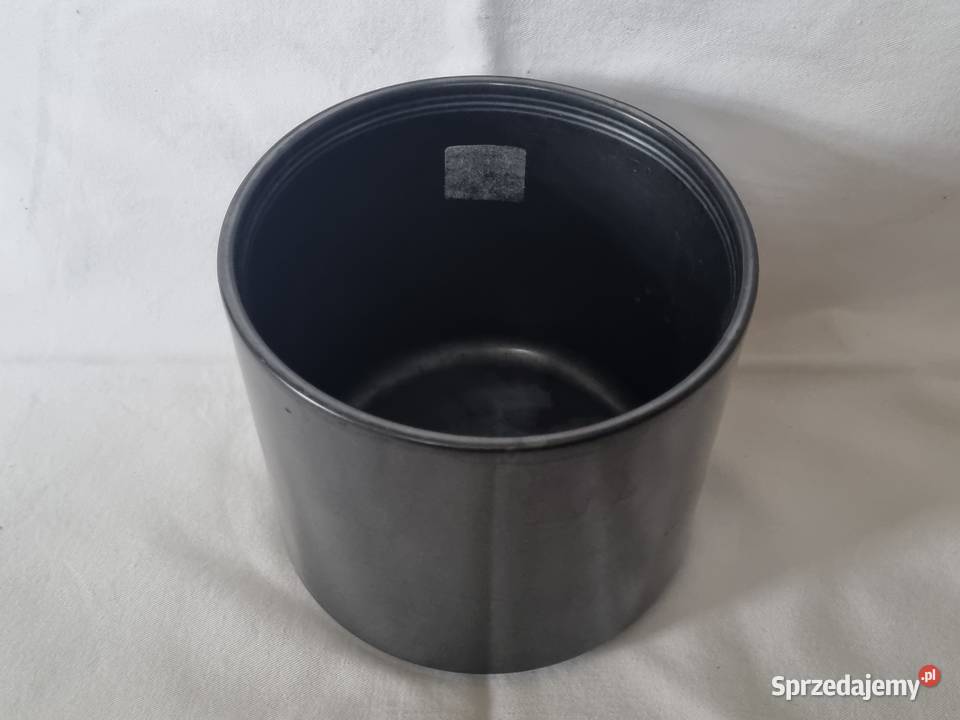 Duża ceramiczna osłonkadonica w grafitowym odcienie szarości Warszawa