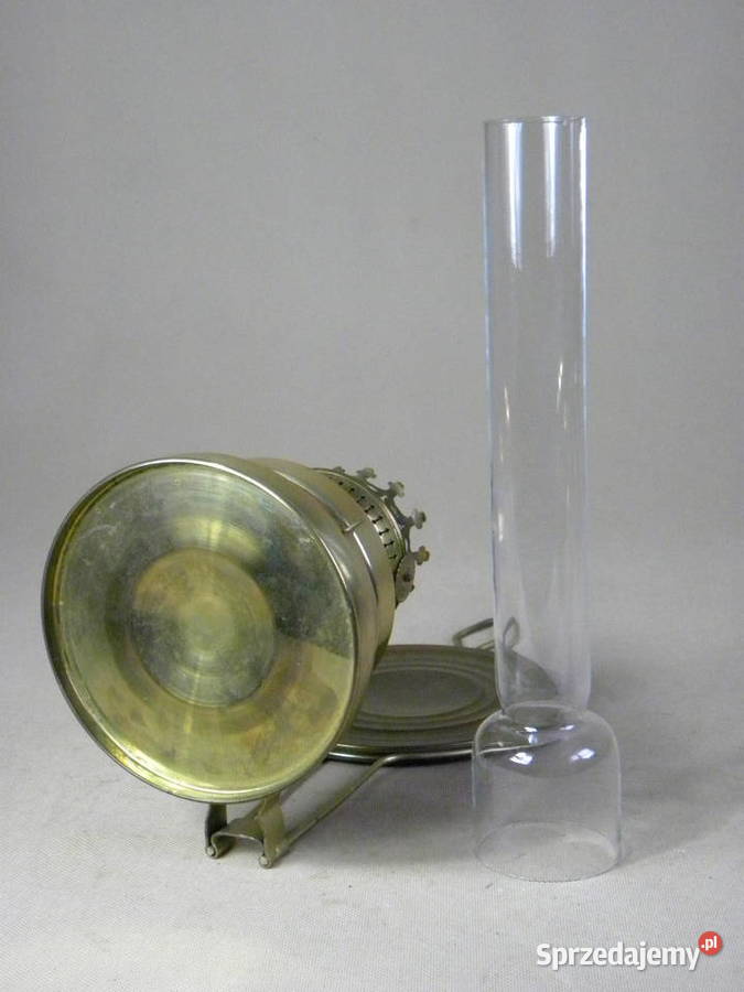 Lampa naftowa z odbłyśnikiem kinkiet Antyki