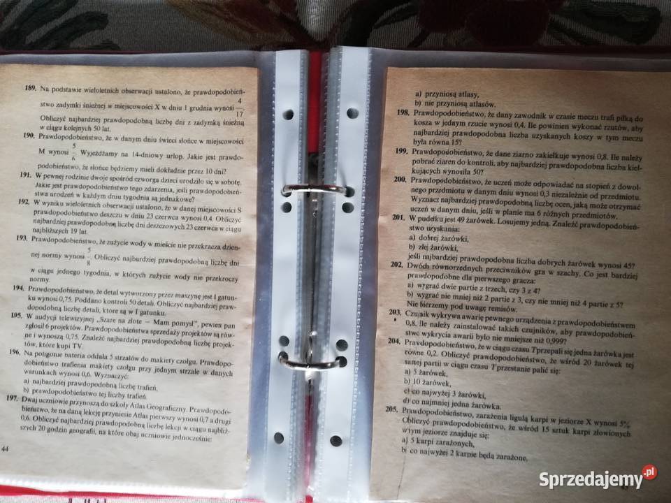 Zbiór zadań z rachunku prawdopodobieństwa S małopolskie Kraków