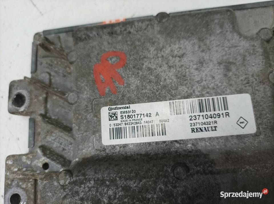 STEROWNIK SILNIKA 237104091R 11 B 73 Renault