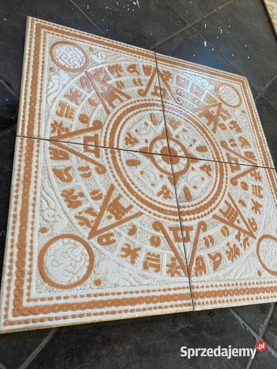 Rozeta dekoracja egipska podłogowa 63x63 beige małopolskie Zakopane