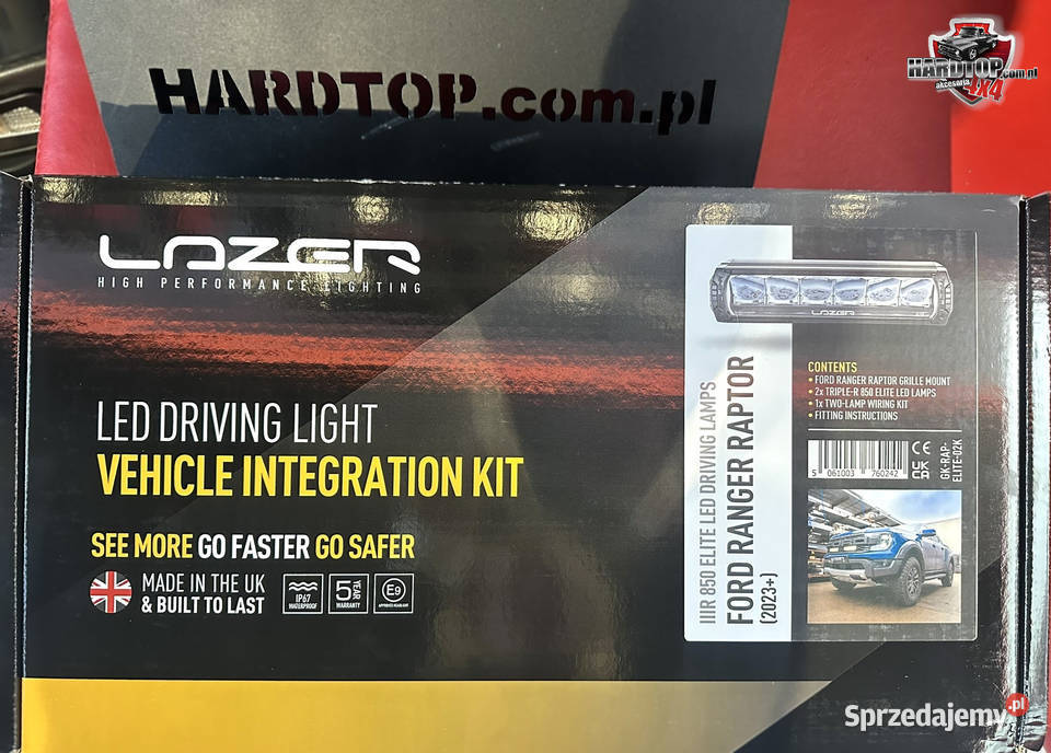 Zestaw dwóch lamp LAZER Elite Ford Ranger Raptor Pasłęk