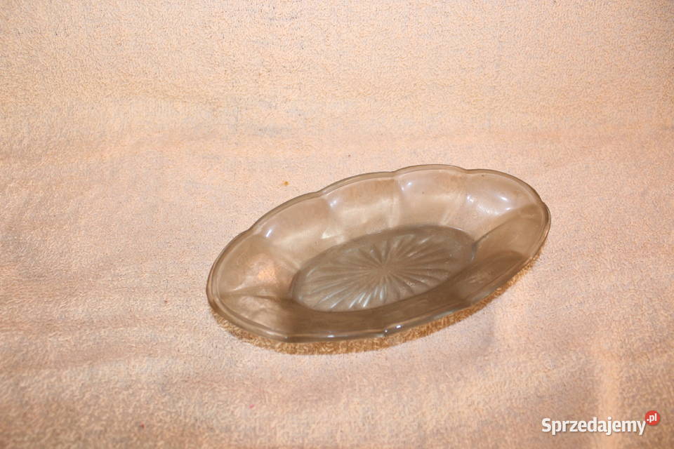 Półmisek Owalny Kryształ Szkło PRL Unikat