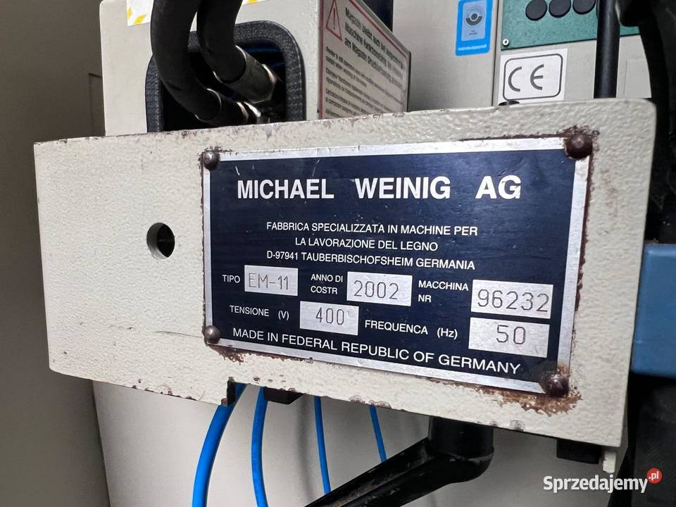 Strugarka czterostronna Weinig Profimat 26 Produkcja Juszczyn sprzedam