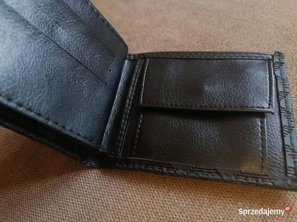 Portfel skórzany męski Emporio Armani monogram Dla mężczyzn Białystok