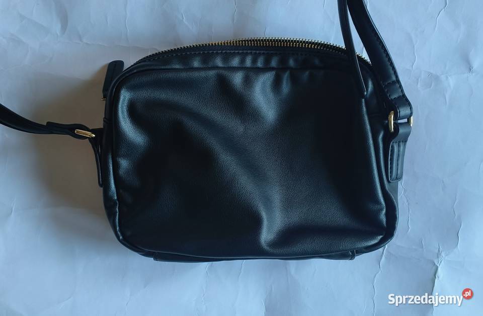 Torebka czarna Tommy Hilfiger dwukomorowa Myślenice