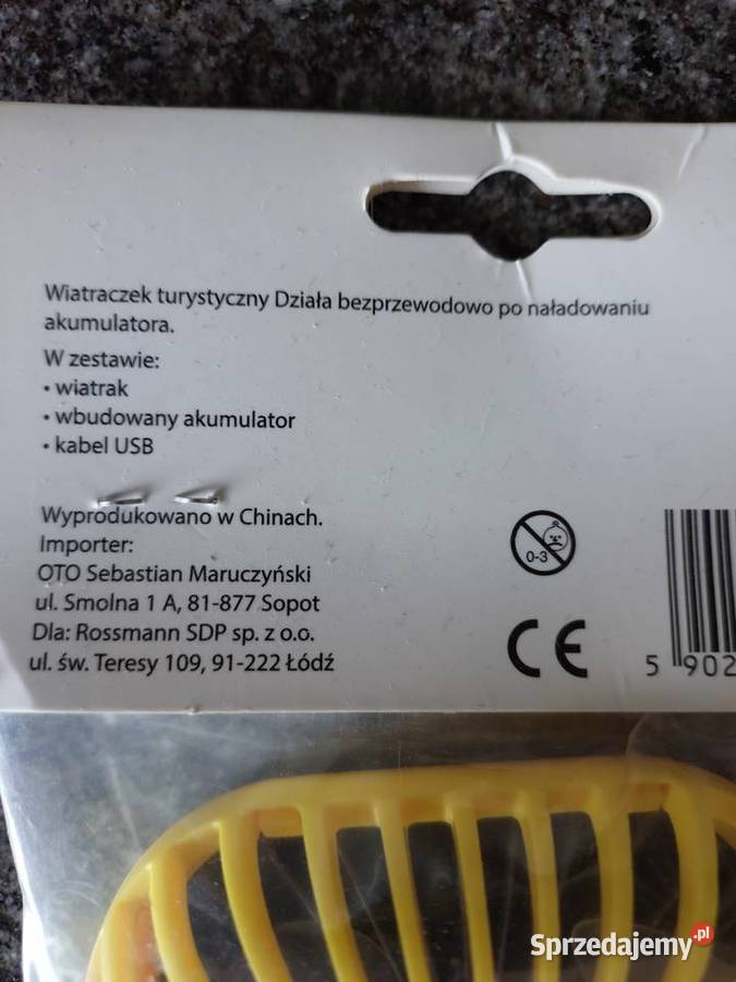 Wiatraczek turystyczny przenośny nowy dolnośląskie Wrocław
