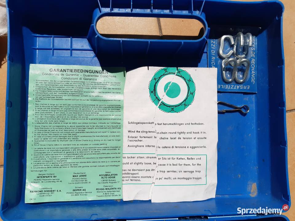 Łańcuchy śniegowe PEWAG Lubichowo