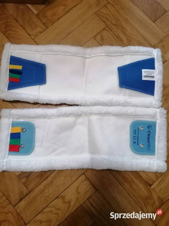 Białe nakładki na mop