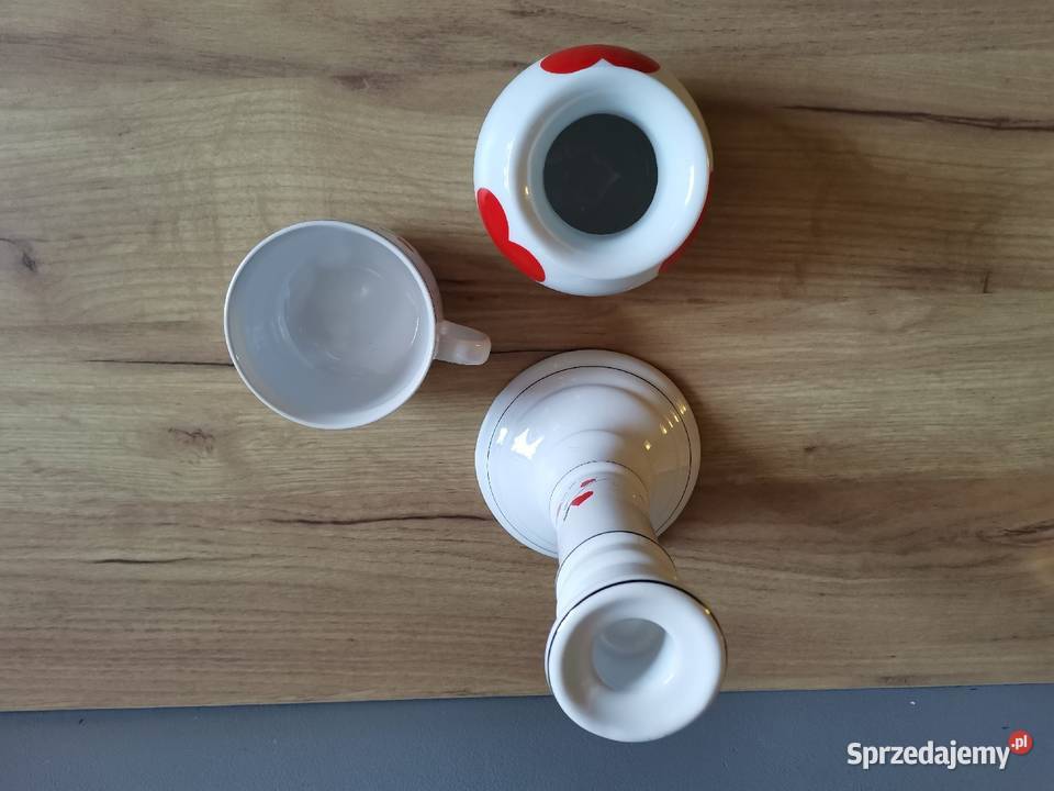Stary świecznik wazon filiżanka porcelit Katowice