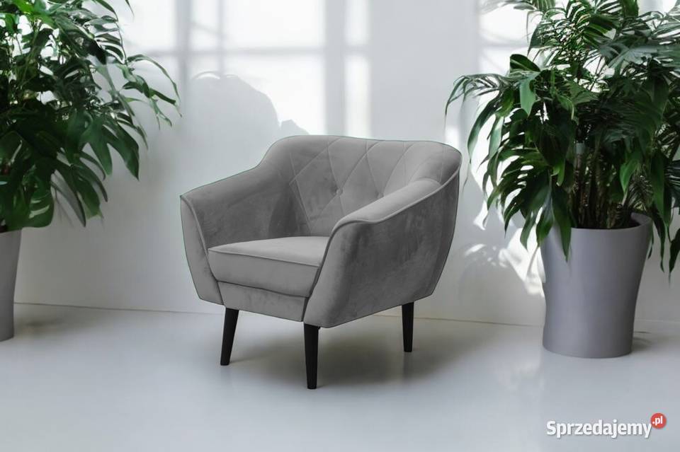 Fotel Tapicerowany Maya W Stylu Skandynawskim