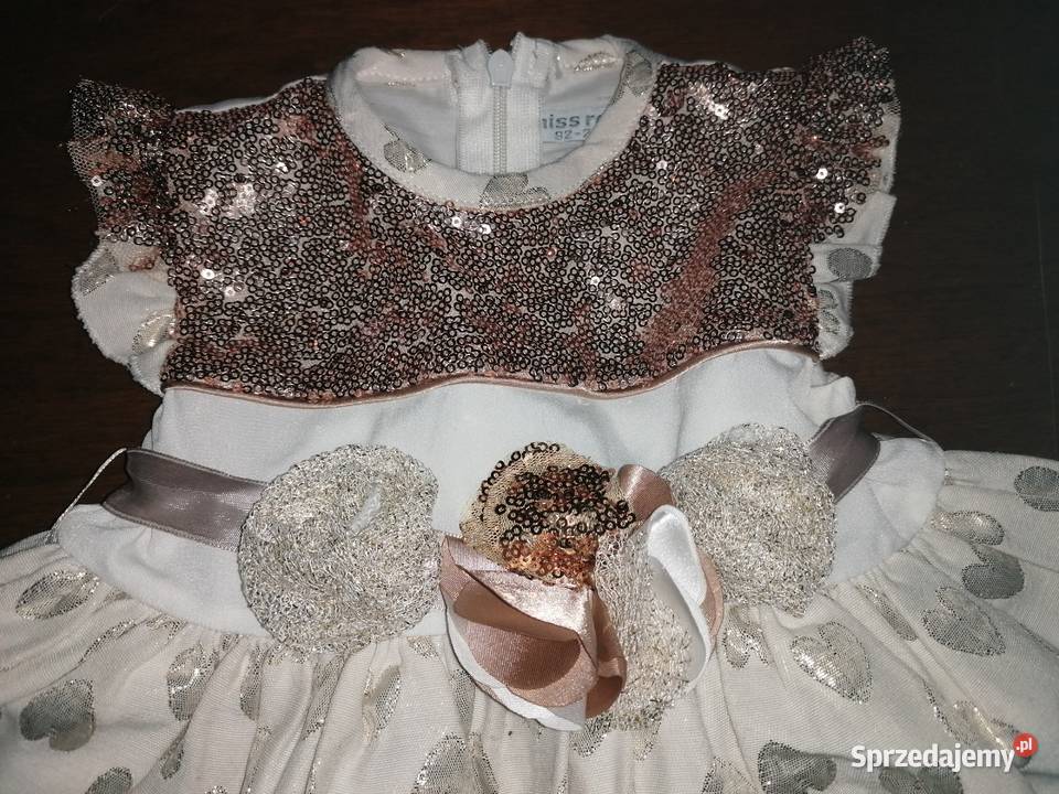 Sukienka Baby Rose wizytowa rozmiar 92 Łódź