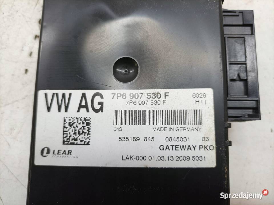 MODUŁ GATEWAY PKO 7P6907530F Volkswagen Touareg osobowe