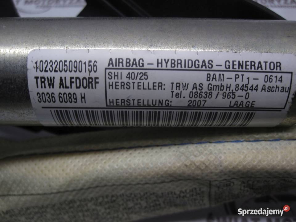 BMW E92 07r AIRBAG kurtyna lewa 847118311129 osobowe Kielce