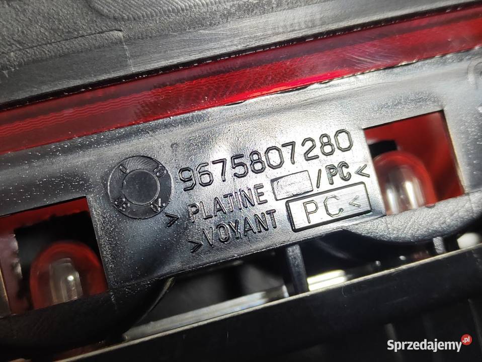 Światło STOP Peugeot 301 CElysee 1217 9675807280 Części samochodowe sprzedam