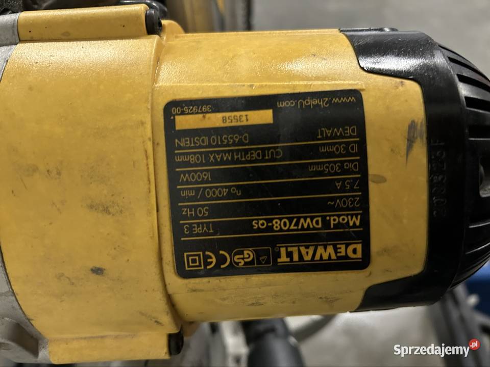 Piłarka piła ukośnica ze stołem DeWalt DW708QS Ostrożne