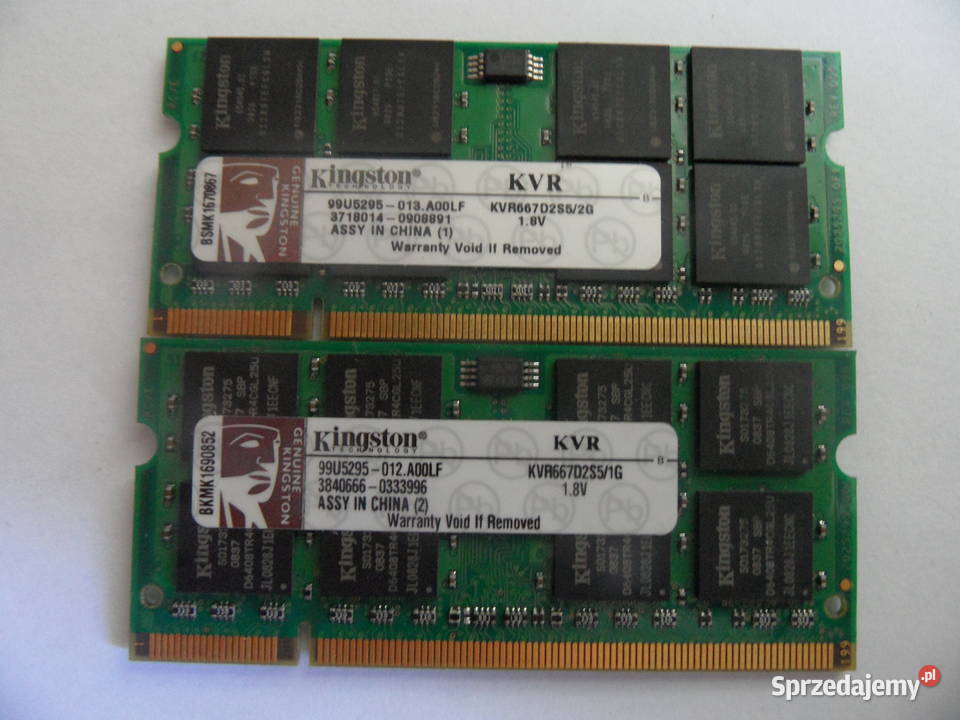 Sprzedam pamięć RAM DDR2 w kościach 512 MB 5 1 Warszawa sprzedam