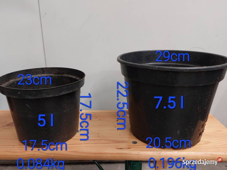 Doniczki produkcyjne szkółkarskie używane Sompolno