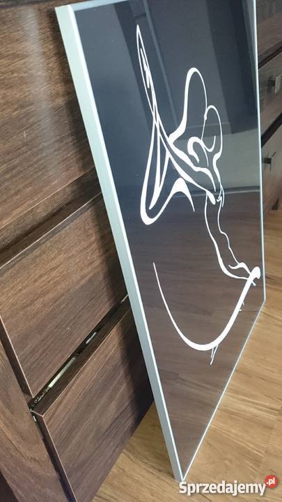 Obraz tańcząca para taniec zarys w ramie Knurów