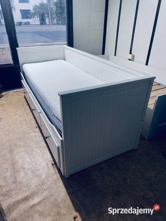 IKEA HEMNES Łóżko Leżanka z 3 szufladami 2 Łóżka