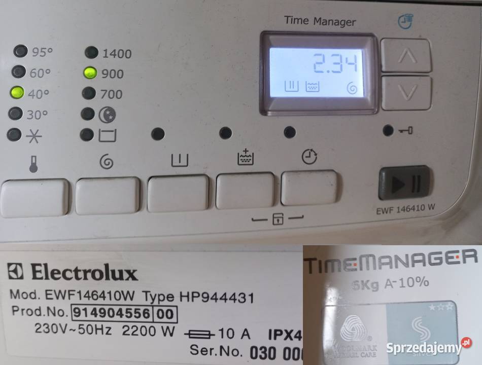 silnik pralki Electrolux EWF146410W stan idealny Warszawa