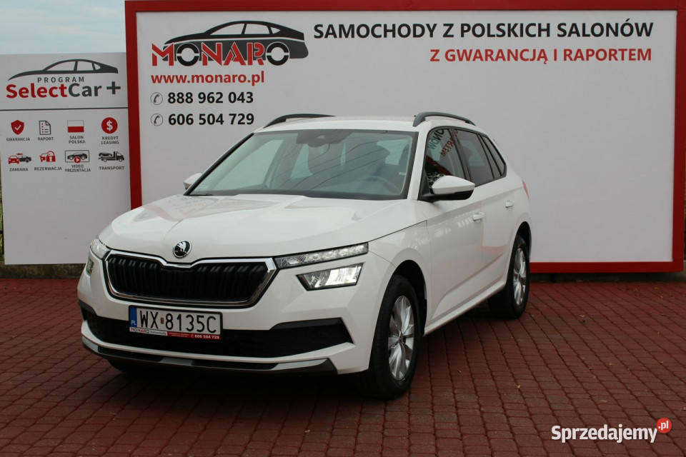 koda Kamiq AMBITION TSI 115 Salon Polska komputer pokładowy Kamiq Włocławek