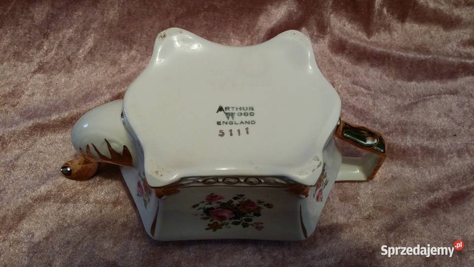 Czajnik stary angielski Arthur Wood złocony Art małopolskie Kraków