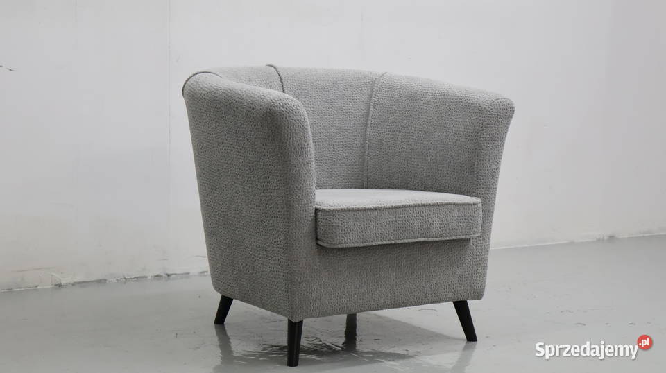 TEF WYGODNY FOTEL OKAZJA szara tkanina wielkopolskie Poznań