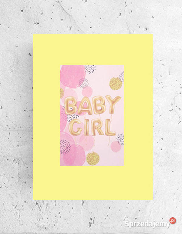 mały plakat do pokoju dziewczynki baby girl podlaskie sprzedam