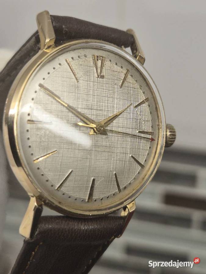 Zegarek vintage JUVENIA Linen Dial Cal 611 Chorzów