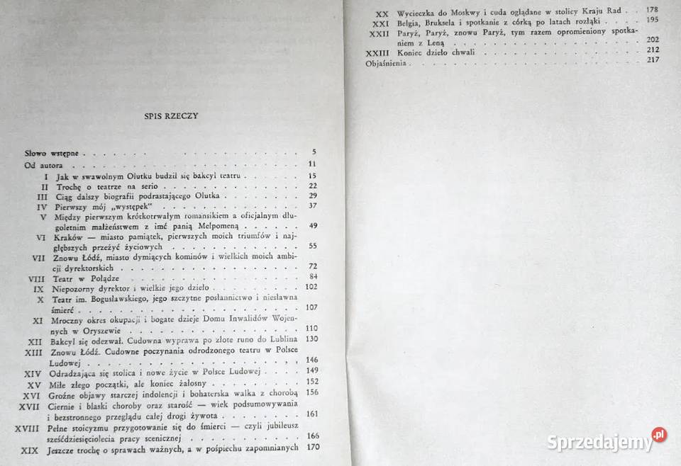 Gawędy starego komedianta Aleksander Zelwerowicz lubelskie Chełm sprzedam