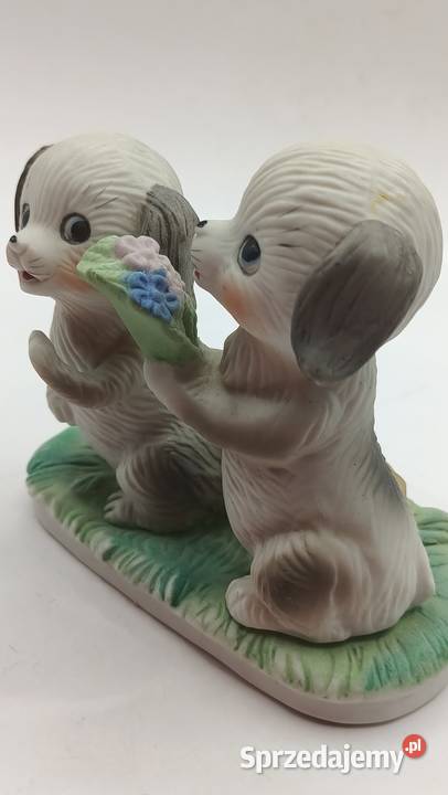 Figurka dwa bawiące się pieski Zamość