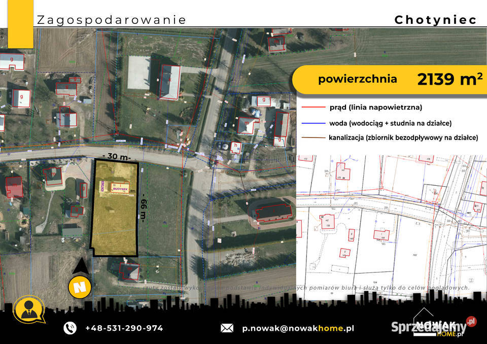 Budynek handlowousługowy w centrum Chotyńca ogrzewanie Chotyniec sprzedam